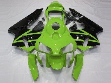 2003-2004 Honda CBR600RR Motorcycle Fairing Kits - Green Glossy Black Canada