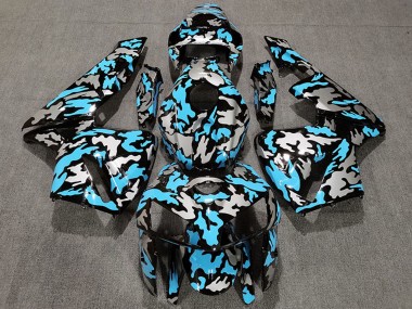 2005-2006 Honda CBR600RR Motorcycle Fairings - Camouflage Light Blue Canada