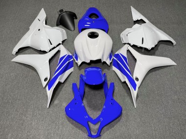 2009-2012 Honda CBR600RR Motorcycle Fairings - White Blue Stripe Canada