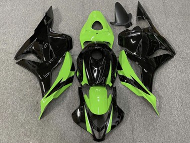 2009-2012 Honda CBR600RR Motorcycle Fairings - Green Glossy Black OEM Style Canada