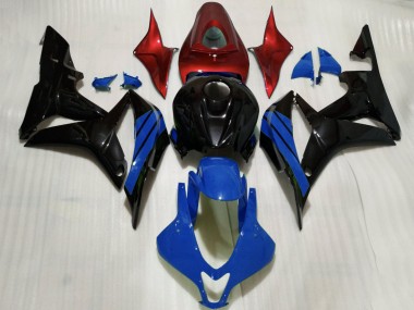 2007-2008 Honda CBR600RR Motorcycle Fairings - Red Blue Glossy Black Canada