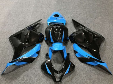 2009-2012 Honda CBR600RR Motorcycle Fairings - Sky Blue Glossy Black Canada