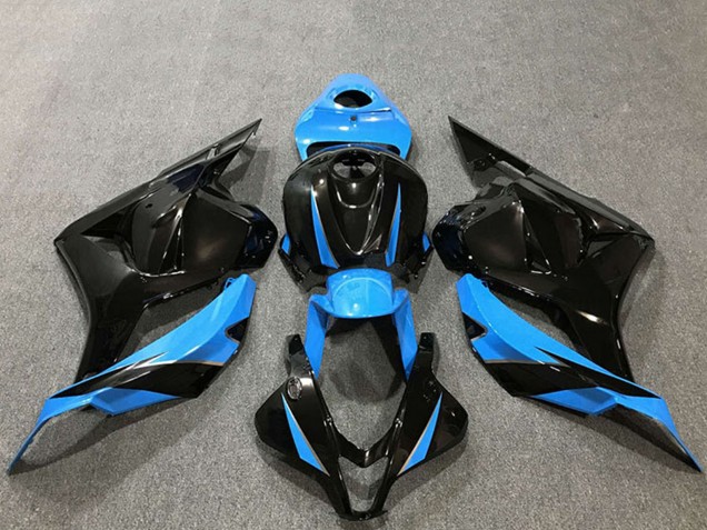 2009-2012 Honda CBR600RR Motorcycle Fairings - Sky Blue Glossy Black Canada
