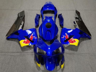2003-2004 Honda CBR600RR Motorcycle Fairings - Blue Yellow Glossy Black Red Bull Canada