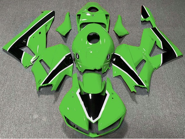 2013-2023 Honda CBR600RR Motorcycle Fairings - Green White Glossy Black Canada