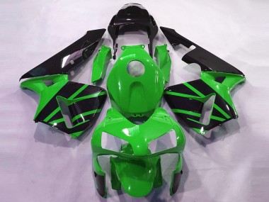 2003-2004 Honda CBR600RR Motorcycle Fairings - Green Glossy Black OEM Style Canada
