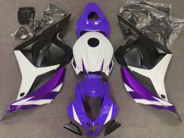 2009-2012 Honda CBR600RR Motorcycle Fairings - White Light Purple Blue Matte Black Canada