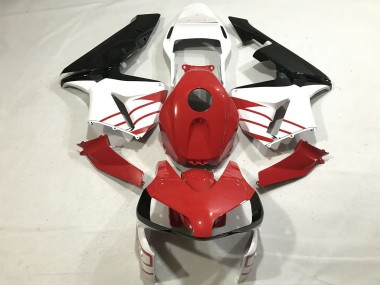 2003-2004 Honda CBR600RR Motorcycle Fairings - White Red Glossy Black Canada