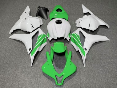 2009-2012 Honda CBR600RR Motorcycle Fairings - White Green Stripe Canada