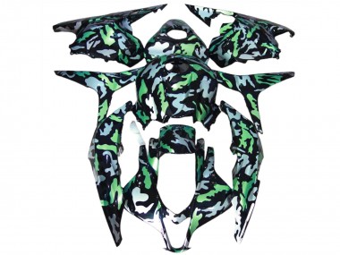 2009-2012 Honda CBR600RR Motorcycle Fairings - Green Grey Camouflage Canada