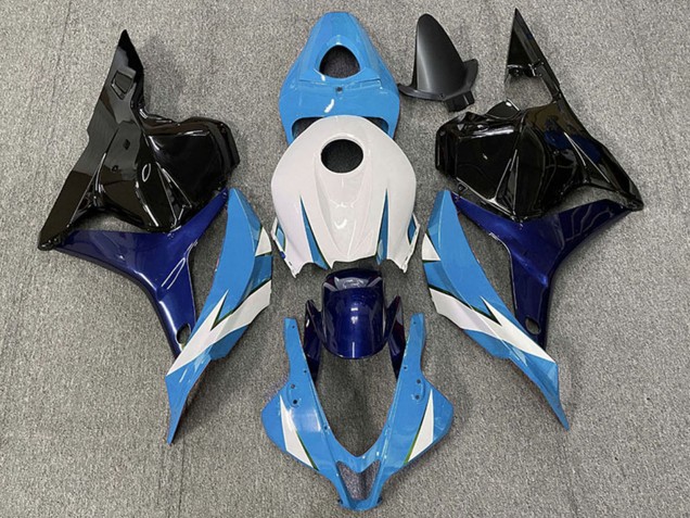 2009-2012 Honda CBR600RR Motorcycle Fairing - White Blue Glossy Black Canada