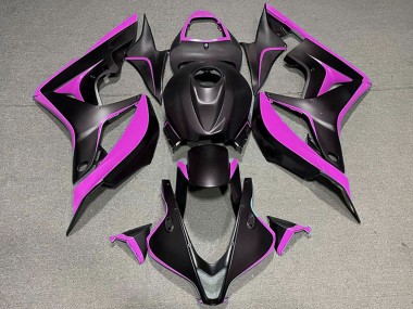 2007-2008 Honda CBR600RR Motorcycle Fairings - Pink Matte Black Canada