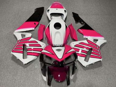 2005-2006 Honda CBR600RR Motorcycle Fairings - White Pink Wings Canada