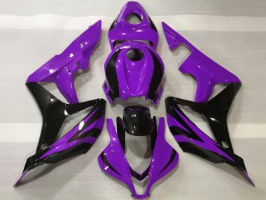 2007-2008 Honda CBR600RR Motorcycle Fairings - Purple Glossy Black OEM Style Canada