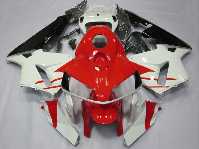 2005-2006 Honda CBR600RR Motorcycle Fairings - White Red Black Canada