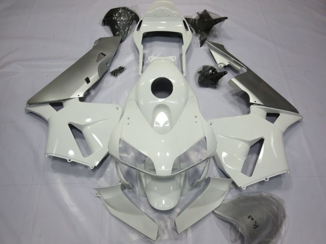 2003-2004 Honda CBR600RR Motorcycle Fairings - Silver White Canada