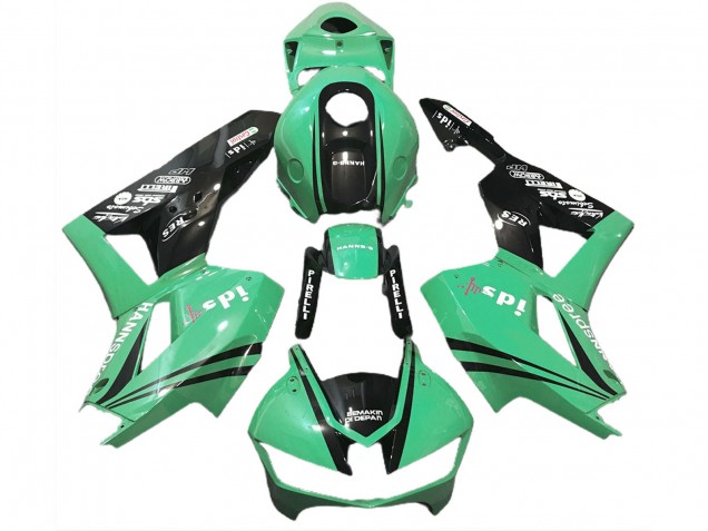 2013-2023 Honda CBR600RR Motorcycle Fairings - Green Glossy Black Canada
