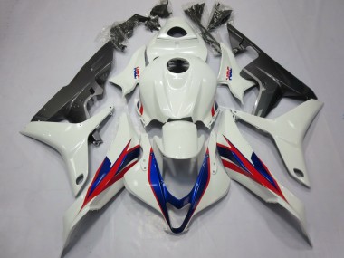 2007-2008 Honda CBR600RR Motorcycle Fairings - White Red Blue HRC Canada