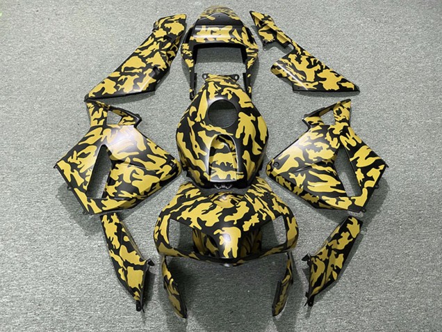 2003-2004 Honda CBR600RR Motorcycle Fairings - Yellow Black Camouflage Canada