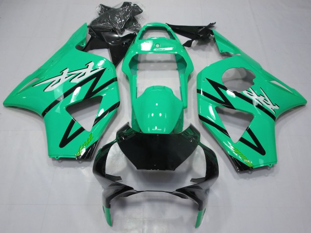 2002-2003 Honda CBR954RR Motorcycle Fairings - Teal Blue Glossy Black Canada