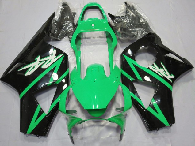 2002-2003 Honda CBR954RR Motorcycle Fairings - Green Glossy Black Canada