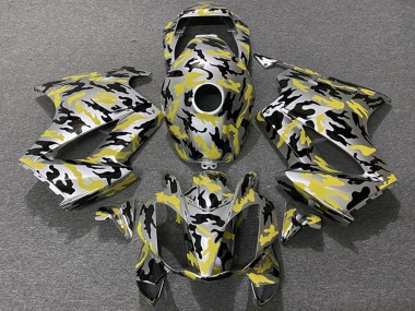 2002-2013 Honda VFR 800 Motorcycle Fairings - Yellow Camouflage Canada