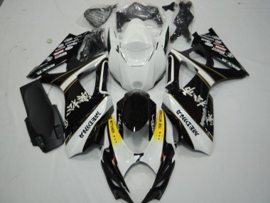 2007-2008 Suzuki GSXR 1000 Motorcycle Fairings - White Yellow Black The Witcher Canada