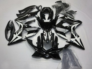 2009-2016 Suzuki GSXR 1000 Motorcycle Fairings - Glossy Black and White Canada