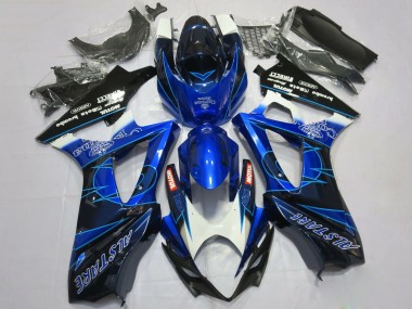 2007-2008 Suzuki GSXR 1000 Motorcycle Fairings - Blue Black Corona Canada