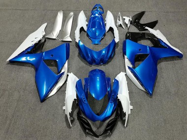 2009-2016 Suzuki GSXR 1000 Motorcycle Fairings - Blue White Silver Black Canada
