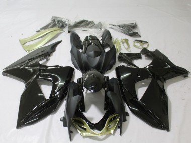 2009-2016 Suzuki GSXR 1000 Motorcycle Fairings - Glossy Black Silver Canada
