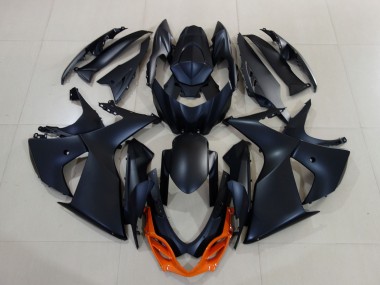 2009-2016 Suzuki GSXR 1000 Motorcycle Fairings - Matte Black Orange Canada