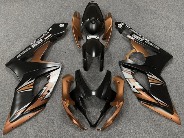 2005-2006 Suzuki GSXR 1000 Motorcycle Fairings - Matte Black Bronze Canada