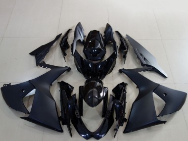2009-2016 Suzuki GSXR 1000 Motorcycle Fairings - Matte Black Glossy Black Canada