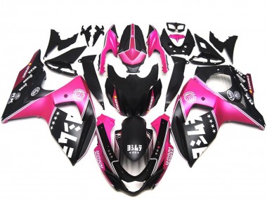 2009-2016 Suzuki GSXR 1000 Motorcycle Fairings - Pink Black Canada
