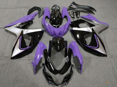 2009-2016 Suzuki GSXR 1000 Motorcycle Fairings - Purple Silver Black Canada