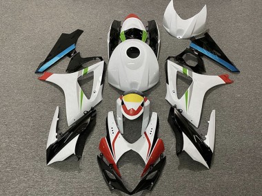 2007-2008 Suzuki GSXR 1000 Motorcycle Fairings - White Red Yellow Blue Black Racing Canada