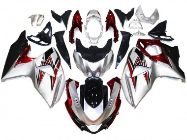 2009-2016 Suzuki GSXR 1000 Motorcycle Fairings - Silver Red Black Canada