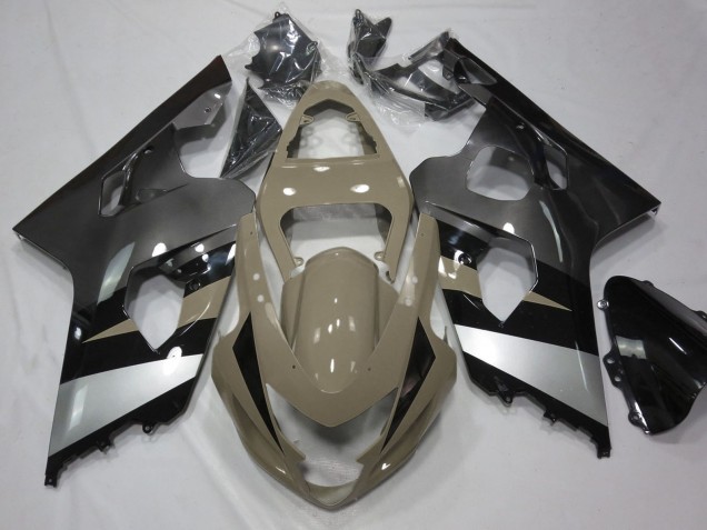 2004-2005 Suzuki GSXR 600 / GSXR 750 Motorcycle Fairings - Desert Tan Silver Black Canada
