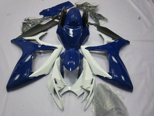 2006-2007 Suzuki GSXR 600 / GSXR 750 Motorcycle Fairings - Blue White Black Canada