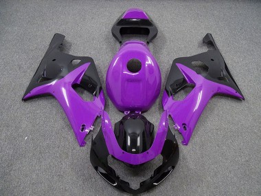 2001-2003 Suzuki GSXR 600 / GSXR 750 Motorcycle Fairings - Purple Glossy Black Canada