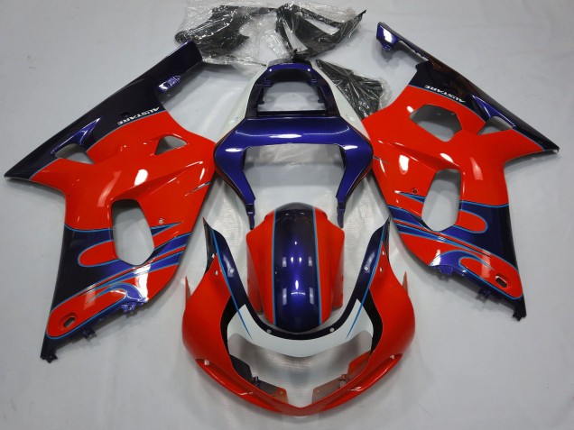 2001-2003 Suzuki GSXR 600 / GSXR 750 Motorcycle Fairings - Red Blue Glossy Black Canada