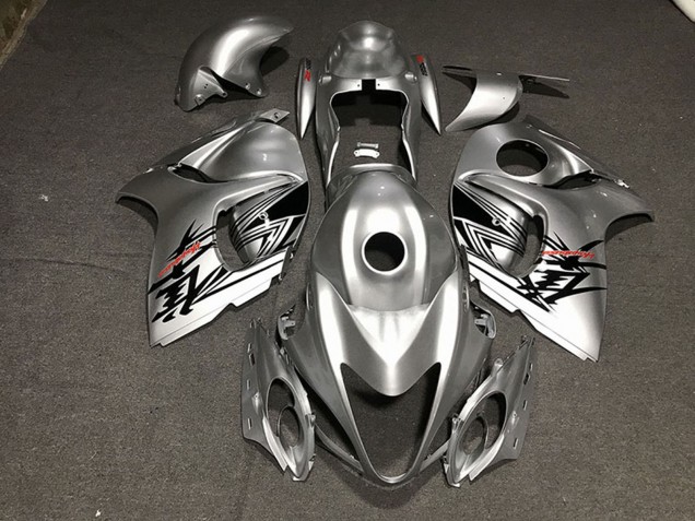 2008-2020 Suzuki GSXR 1300 Motorcycle Fairings - Liquid Silver Red Canada