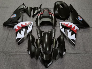 2004-2005 Kawasaki ZX10R Motorcycle Fairings - Matte Black Betty Bomber Canada