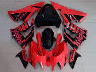 2004-2005 Kawasaki ZX10R Motorcycle Fairings - Red and Black Logo Canada