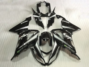 2013-2018 Kawasaki ZX6R Motorcycle Fairings - Glossy Black White Canada