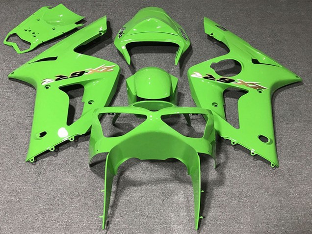 2003-2004 Kawasaki ZX6R Motorcycle Fairings - Light Green Canada