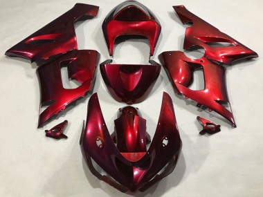 2005-2006 Kawasaki ZX6R Motorcycle Fairings - Metallic Red Canada