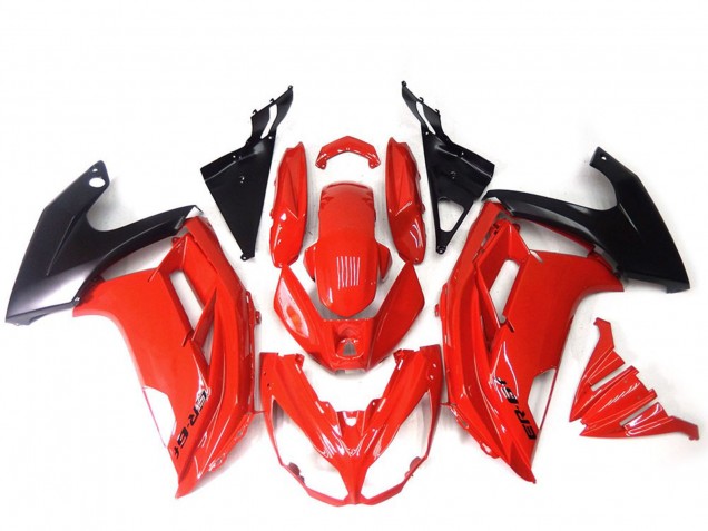 2012-2014 Kawasaki ER6F Motorcycle Fairings - Red Glossy Black Canada