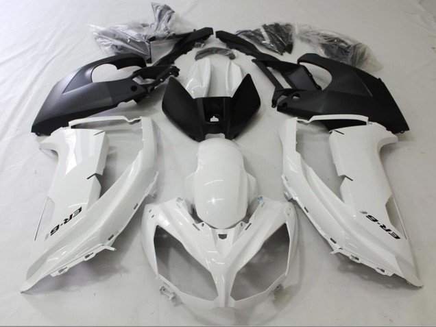 2012-2014 Kawasaki Ninja ER6F Motorcycle Fairings - Glossy White Matte Black Canada